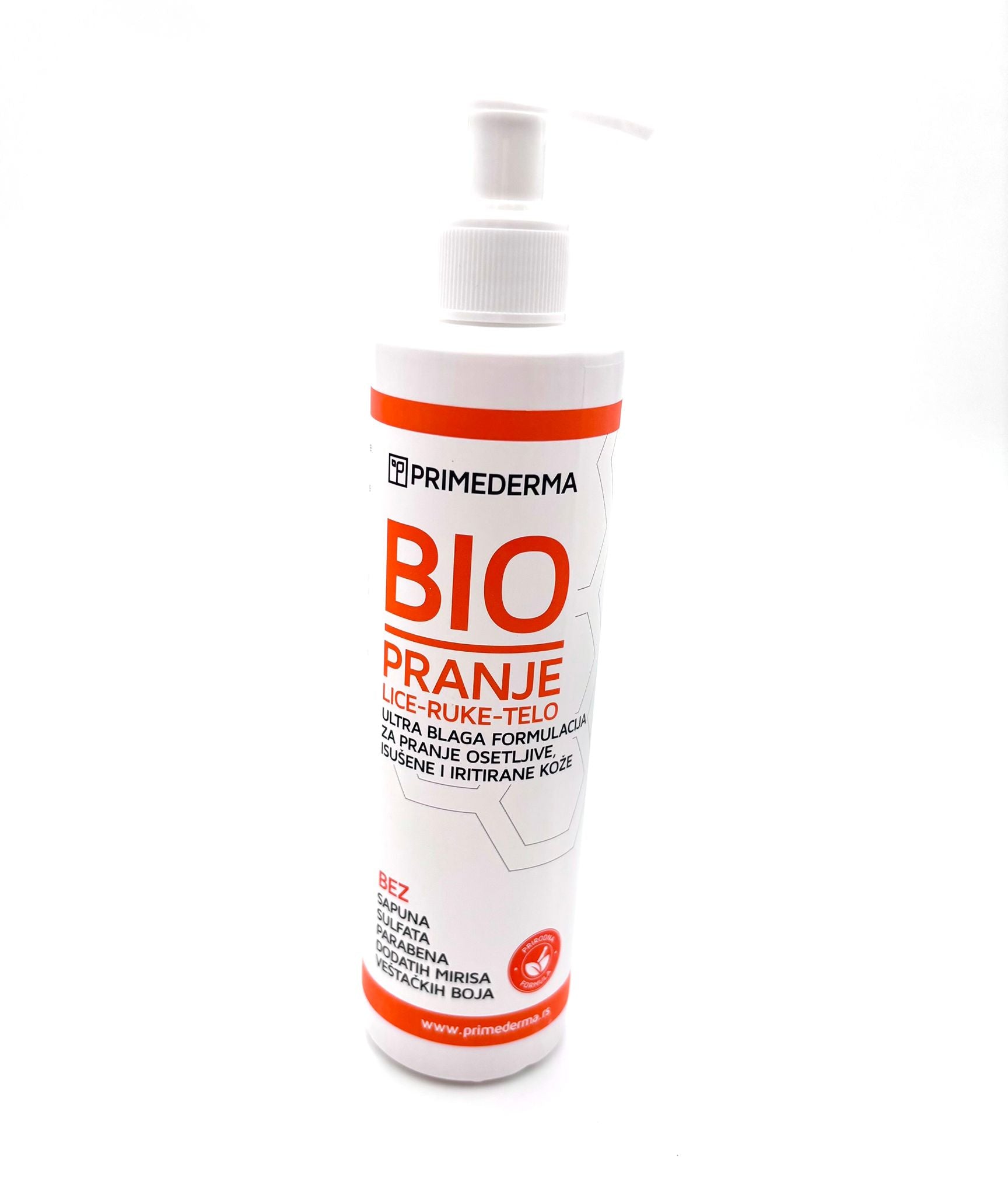 Primederma Bio Pranje – Lice, Ruke i Telo Gentle, Natural Cleansing for Face, Hands & Body